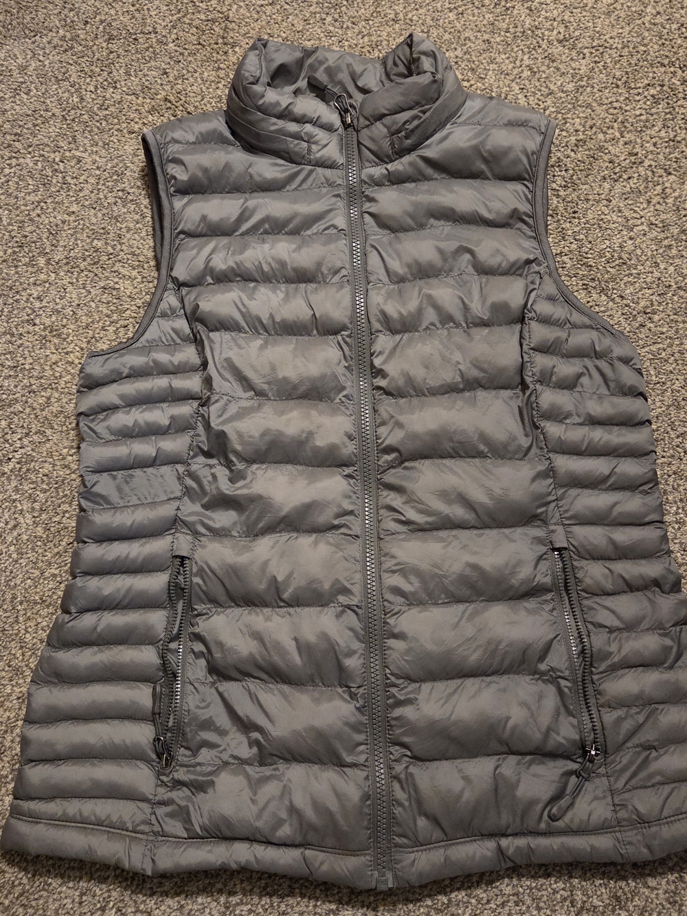 32 Degrees Gray Quilted Puffer Vest